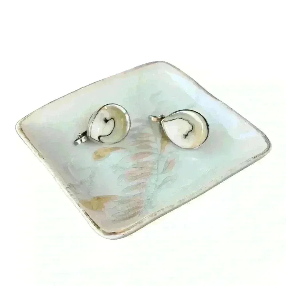 Vintage clip on pearl earrings